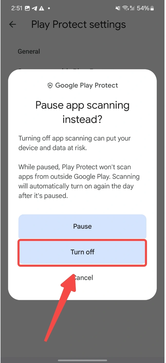 Disable Options